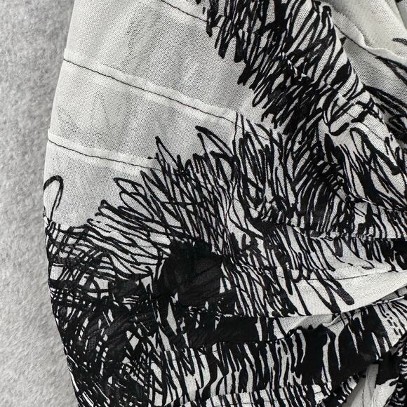 RARE Vivienne Tam Mesh Top Size P (XS) Black White Abstract Geo Y2K Runway Knot0 - Picture 7 of 13